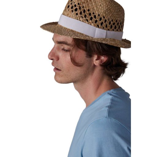 K-UP KP611 strand/fesztivál kalap növényi rostokból
