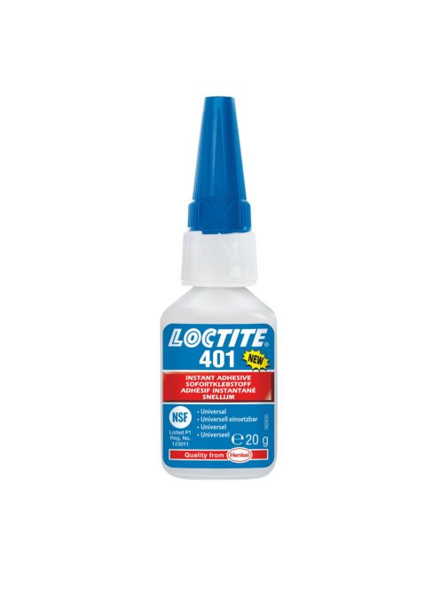 Loctite 401 folyékony pillanatragasztó 20 grammos kiszerelésben