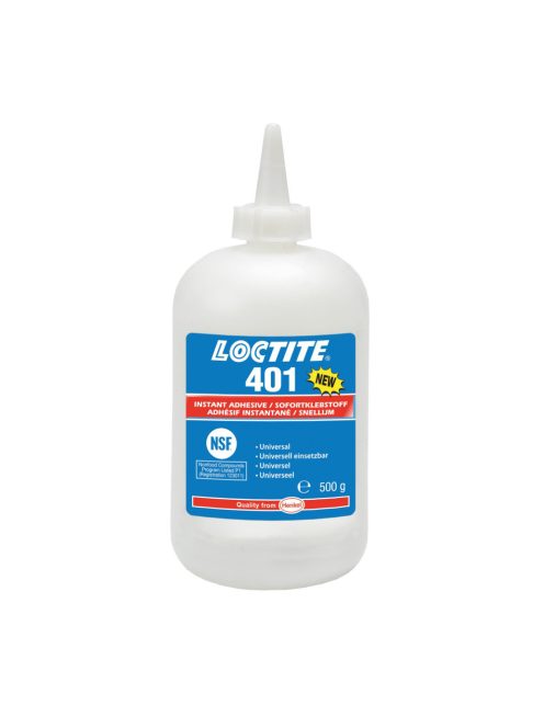Loctite 401 folyékony pillanatragasztó 500 grammos kiszerelésben