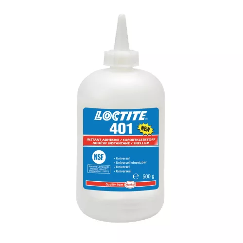 Loctite 401 folyékony pillanatragasztó 500 grammos kiszerelésben
