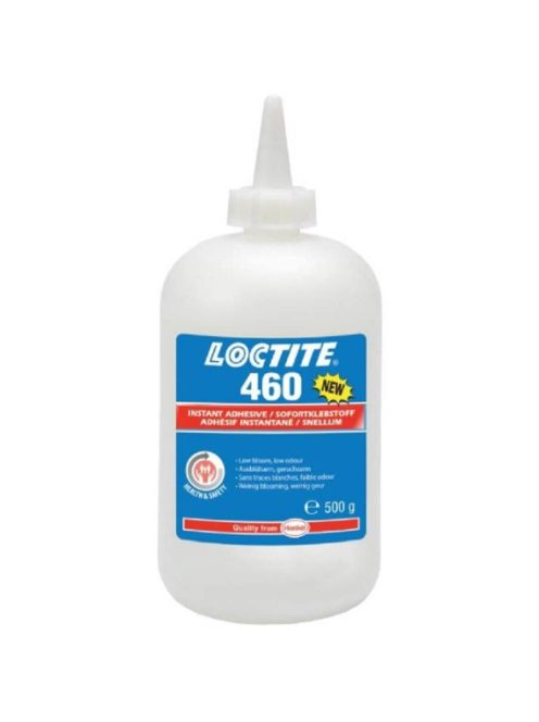 Loctite 460 nem kifehéredő,optikailag tiszta pillanatragasztó 500 gr