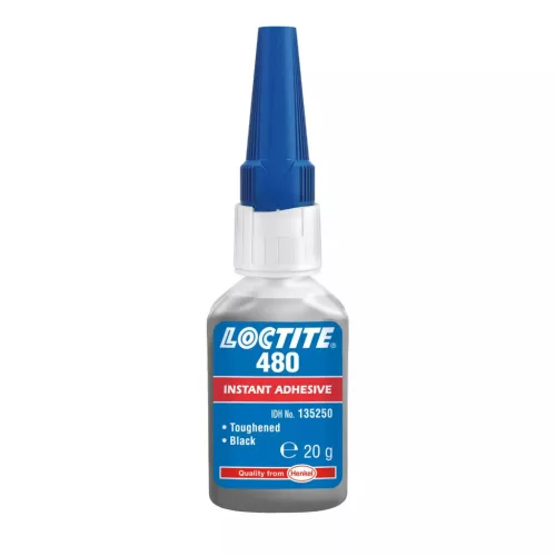 Loctite 480 ütésálló pillanatragasztó fém/fém, fém/gumi és mágnes ragasztásához 20 gr