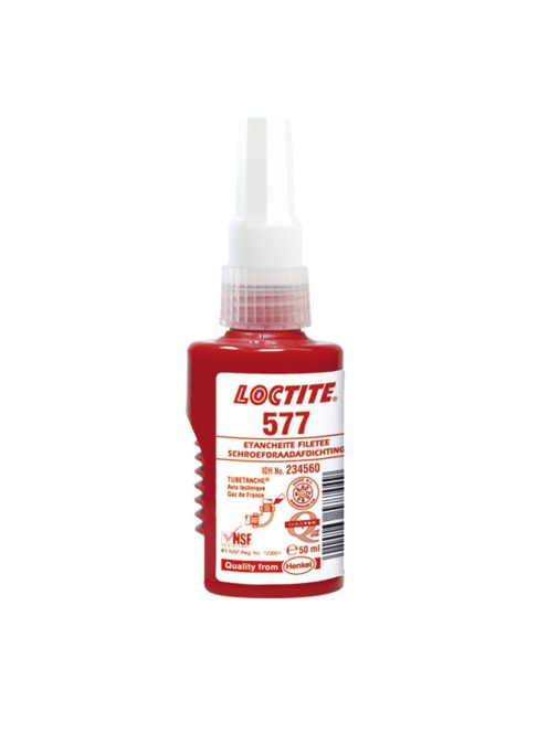 Loctite 577 menettömítő 50 ml-s flakonos kiszerelésben