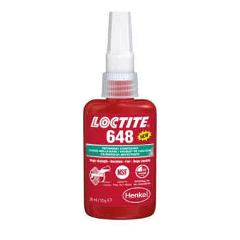  Loctite 648 nagy szilárdásgú hőálló csapágyrögzítő 50 ml kiszerelésben