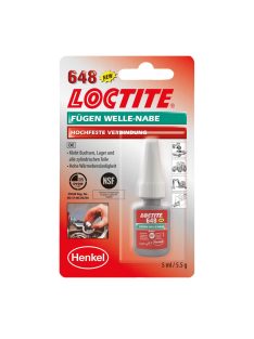   Loctite 648 nagy szilárdásgú hőálló csapágyrögzítő 5 ml kiszerelésben