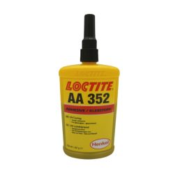   Loctite AA 352 nagy viszkozitású, szívós, vegyszerálló UV ragasztó 250 ml