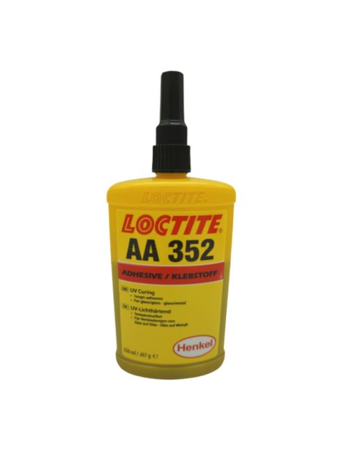 Loctite AA 352 nagy viszkozitású, szívós, vegyszerálló UV ragasztó 250 ml