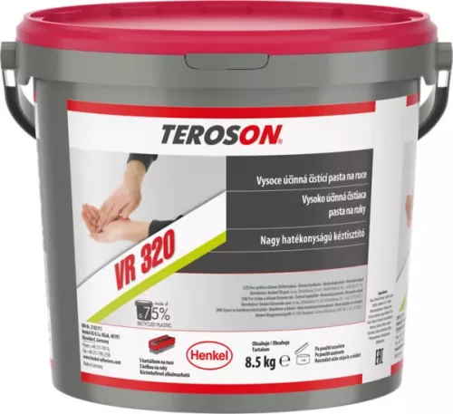 Teroson VR 320 kéztisztító, fareszelékkel, olaj- és zsíreltávolító 8,5 kg