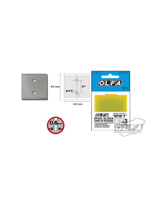 Olfa BTB-1 kaparó penge (3 db)