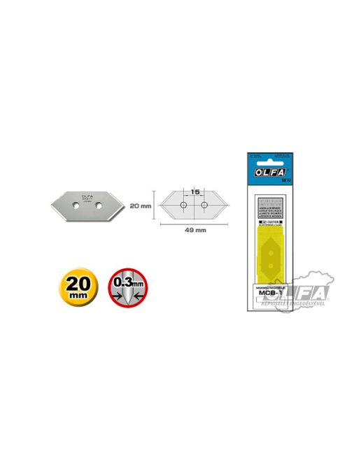 Olfa MCB-1 Paszpartuvágó penge (5 db)