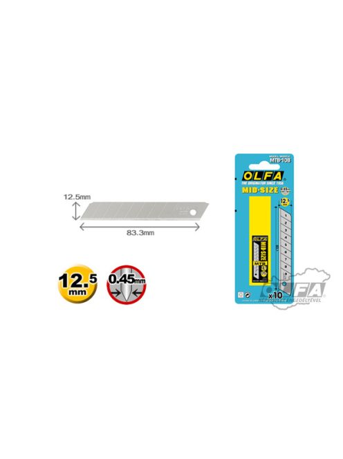 Olfa MTB-10B standard tördelhető penge (10 db)