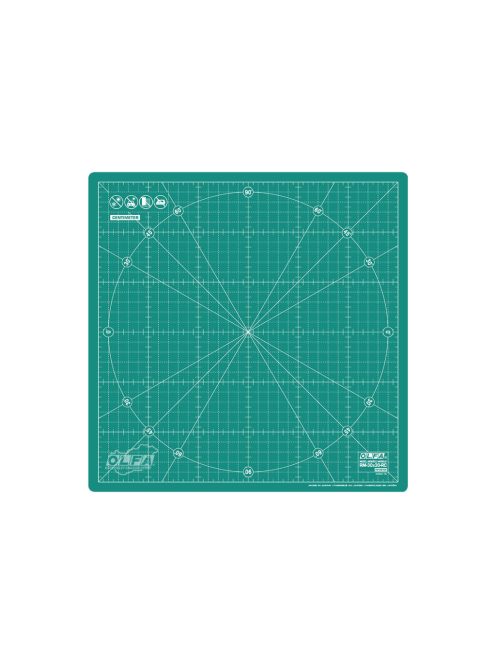 Olfa RM-30x30-RC Forgatható vágóalátét. 30 x 30 cm-es, 360 fokban forgatható speciális két rétegű "öngyógyuló"
