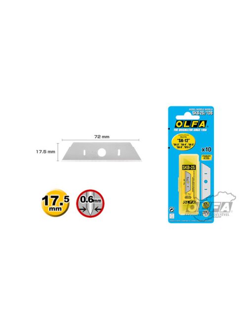 Olfa SKB-2S-R/10B rozsdamentes biztonsági penge (10 db)