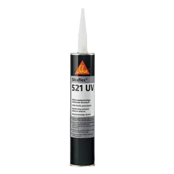   Sikaflex 521 UV időjárásálló ragasztó és tömítő fekete színben 300 ml