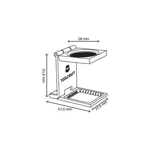 Szál olvasó lupé 6x nagyítással 28mm lencsével