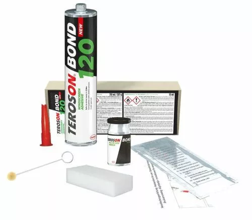 Teroson Bond 120 szélvédőragasztó, 2 órás, készlet 10 ml-s primerrel