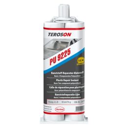   Teroson PU 9225 fekete színű műanyagjavító PU ragasztó, 45 perces, 2x25 ml