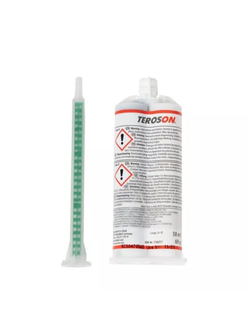 Teroson PU 9225 SF ME szürke színű műanyagjavító PU ragasztó, 15 perces, 2x25 ml