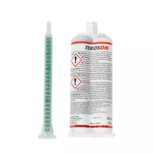 Teroson PU 9225 SF ME szürke színű műanyagjavító PU ragasztó, 15 perces, 2x25 ml