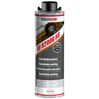   Teroson RB R2000 HS BK fekete színű alvázvédő, oldószeres, gumi-gyanta töltésű, 1 liter