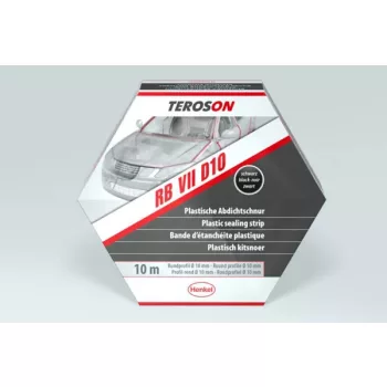   Teroson RB VII D10 fekete színű tömítő szalag, kerek, tartósan formázható, festhető Ø10 mm x 10 m