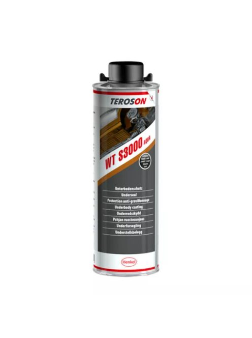 Teroson WT S3000 BK fekete színű kőfelverődés védő (rücsi), vízbázisú, gyanta töltésű 1 liter