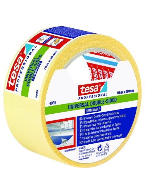 Tesa Visszaszedhető kétoldalas ragasztószalag (padlószőnyeg ragasztó) 10 m x 50 mm