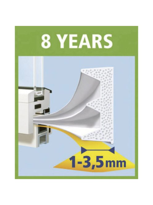 Tesa Ajtó- és ablaktömítő szalag, E profil 6 m x 9 mm