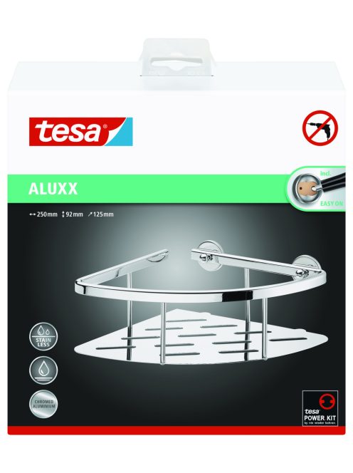 Tesa Aluxx Szimpla Sarok Zuhanypolc 92 m x 251 mm