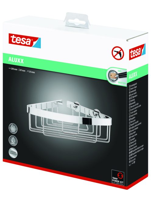 Tesa Aluxx Sarok Zuhanykosár 87 m x 205 mm