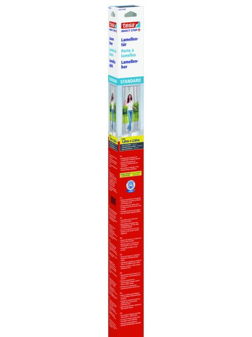Tesa Standard Lamellás Szúnyogháló Ajtóra, Antracit 2.5 m x 1200 mm