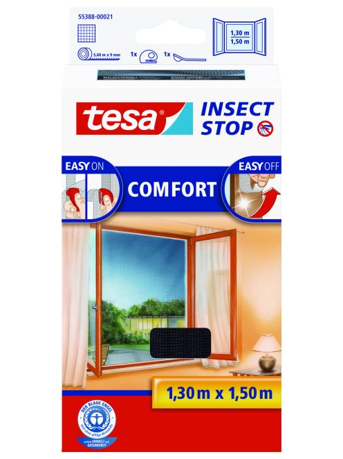 Tesa Comfort Öntapadó Szúnyogháló, Antracit