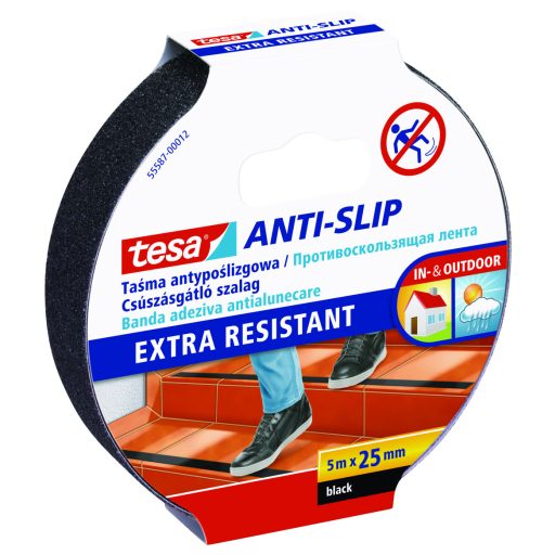 Tesa Csúszásgátló szalag, fekete 5 m x 25 mm