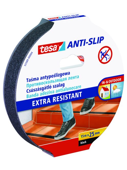 Tesa Csúszásgátló szalag, fekete 15 m x 25 mm