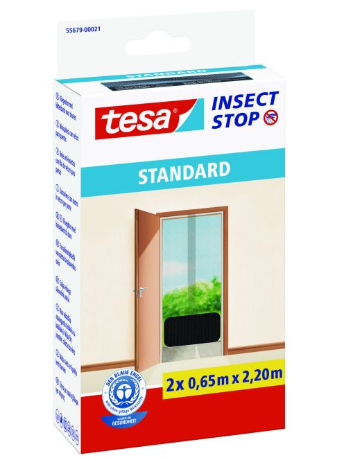 Tesa Standard Öntapadó Szúnyogháló Ajtóra, Antracit 2.2 m x 1200 mm