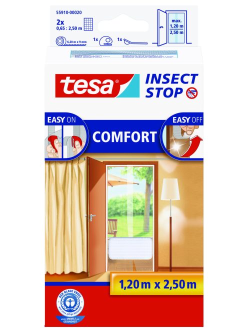 Tesa Comfort Öntapadó Szúnyogháló Ajtóra, Fehér