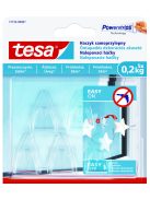 Tesa Öntapadós akasztó átlátszó felületekhez 0,2kg (8db)