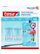 Tesa Öntapadós akasztó átlátszó felületekhez 1kg (4db)