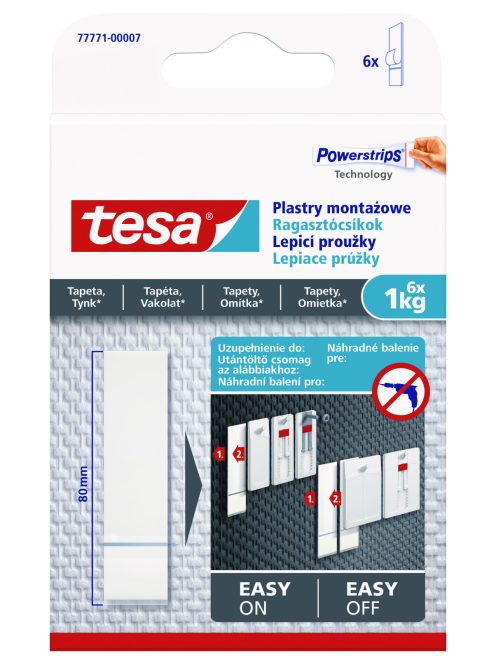 Tesa Ragasztócsíkok érzékeny felületekre, utántöltő 1 kg