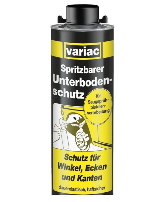 Variac UBC BK Oldószeres alvázvédő, gumi-gyanta töltésű, fekete 1 liter