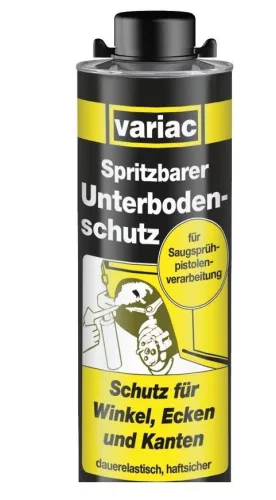 Variac UBC BK Oldószeres alvázvédő, gumi-gyanta töltésű, fekete 1 liter